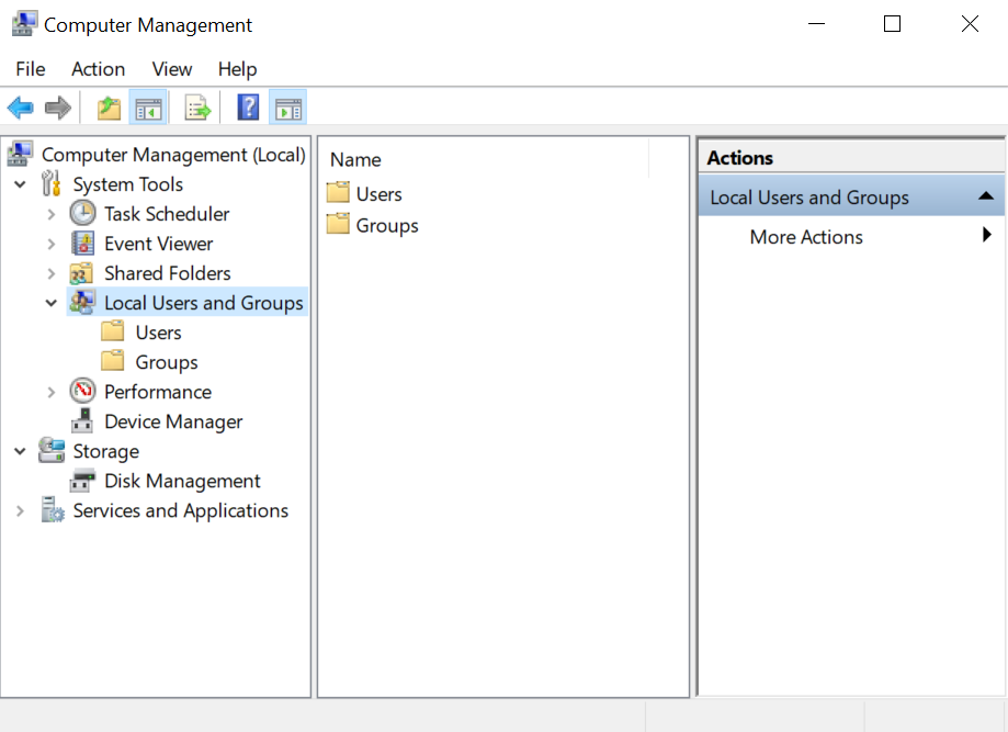 Selecting Local Users and Groups